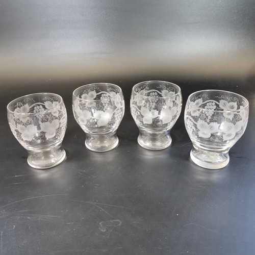 Vintage set glass - of,