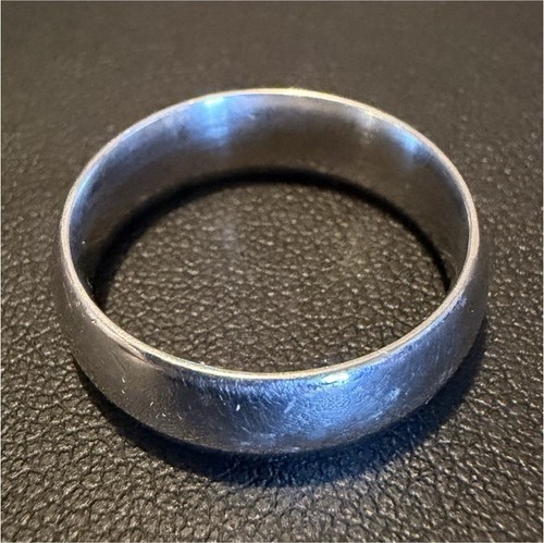 14k white gold - band, ring