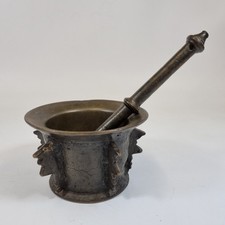 Antique 19thc bronze - bronze, mortar