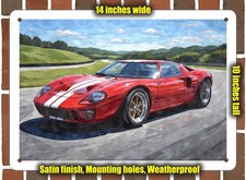 Metal Sign - 1966 Ford GT40 3