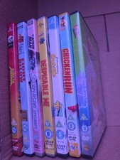 box of 7 kids dvds