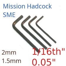 Tonearm Allen Keys  for MISSION HADCOCK SME 3009 3012 - 1st CLASS SAMEDAY
