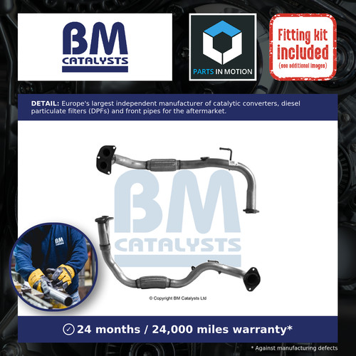 Exhaust front down pipe - front, +