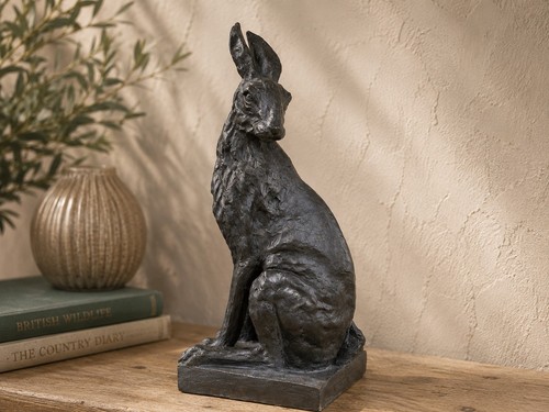 47cm rustic hare home - hare,