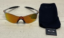 VTG Oakley Zero 0.4 Oval Orange Gray Sunglasses Y2K