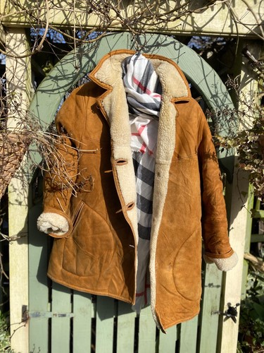 Sheepskin coat real - sheepskin,