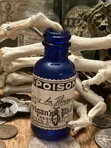 Poison glass bottle apothecary - poison,