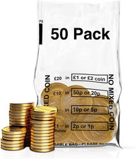50 Pack - Coin Bags | Money