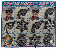 Set of vintage 1960's embossed