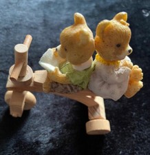 Teddy Bears On Wooden Tricycle