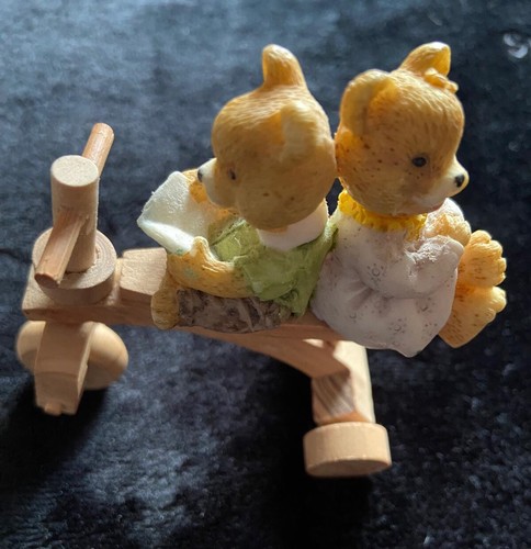 Teddy bears wooden - teddy, on