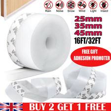 Door Strip Seal Adhesive Draught Excluder Window Tape Weather Silicone Stopper.