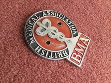 VINTAGE CAR BADGE ,( B.M.A