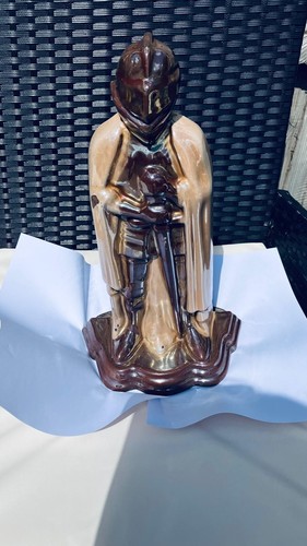 Vintage cast iron knight - cast,