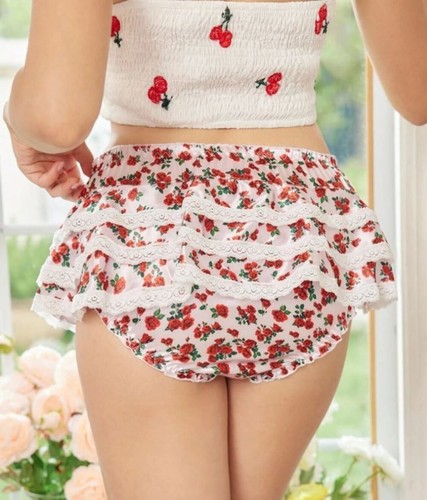 Women floral ruffle panties - women,