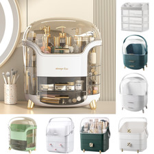 Cosmetic Storage Organiser Makeup 2 Drawers Skincare Display Case Box Xmas Gifts