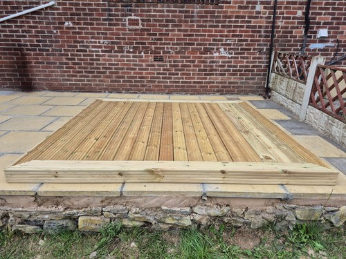 Garden decking area - area, /