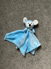 Snuggz Blue Mouse Soft Hug Toy Soother Baby Comforter Blanket Blankie