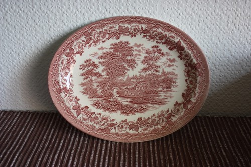 Broadhurst pink ironstone oval - pink,