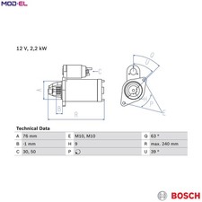 STARTER 0 986 018 910 FOR