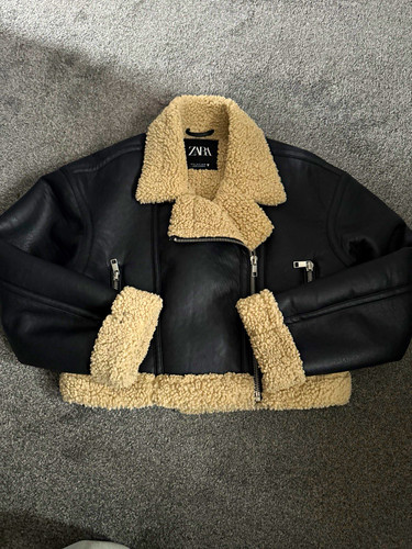 Zara women black faux - black,