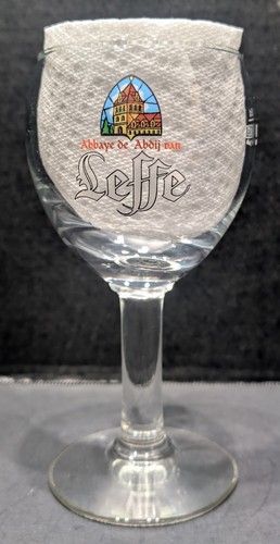 Leffe belgian beer glass - leffe,