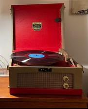 Dansette Junior DeLuxe Record Player Turntable **SOUND FAULT**