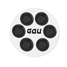 Elegant Passover Metal Seder Plate Mop Traditional with 6 Cavities for Foods