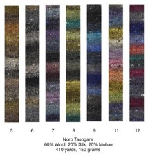 Tasogare Yarn; New from Noro; All 7 Colors