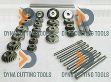 33x VALVE SEAT CUTTER SET HIGH CARBON STEEL 1.3/16" TO 2.1/8" 45 + 30 +70 Degree