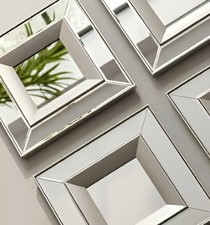 Set of 4 Square Wall Mirrors