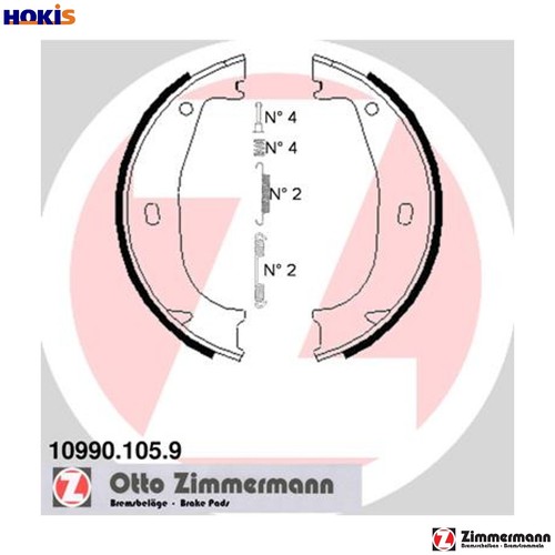 Brake shoe set parking - parking,