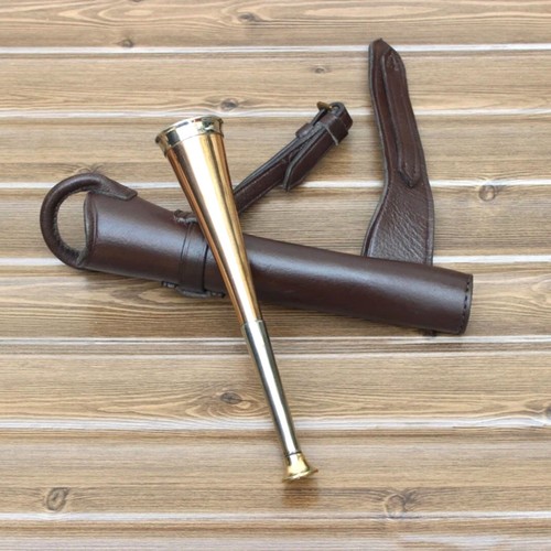 Fox hunting horn with - fox, genuine