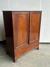 1940's mahogany linen cupboard