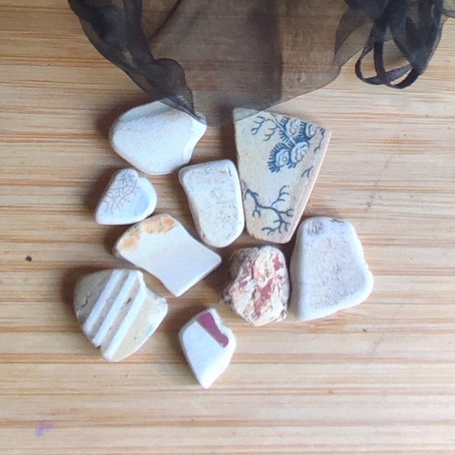 Sea pottery shards - pottery,