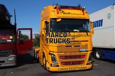 Truck Photo Volvo FH16 Tractor Germany Yellow Basement Boat Transport TRAS #g5bw