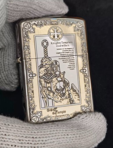Knights templar armor zippo - knights,