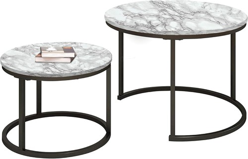 Round nesting coffee - coffee, table