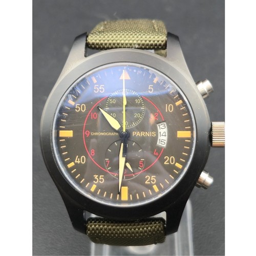Parnis men pilot chronograph - men,