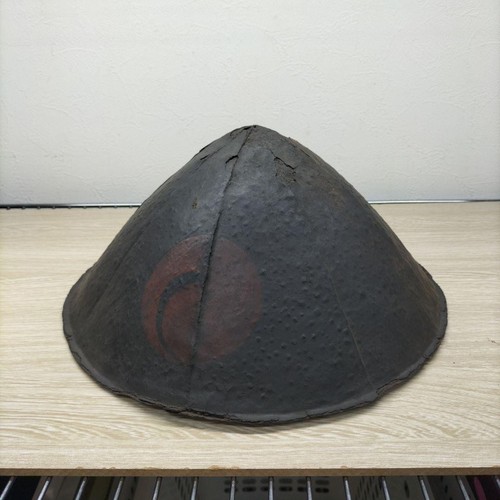 Antique japanese iron jingasa - antique,