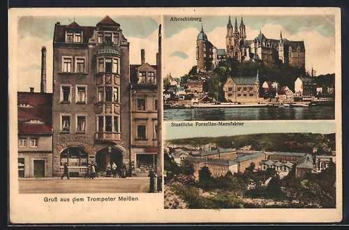 Meissen gasthaus - ak, meissen,