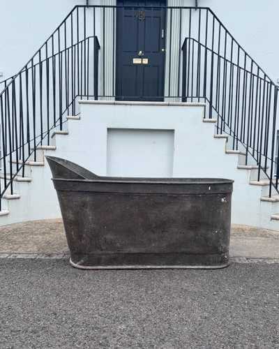 Antique french copper bath - copper,