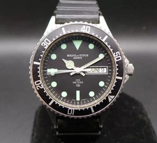 Solvil et Titus Quartz Watch WM861 Swiss Made Scuba Diver 100M Mens Vintage RARE