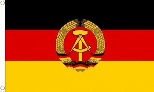 East germany flag - germany, feet