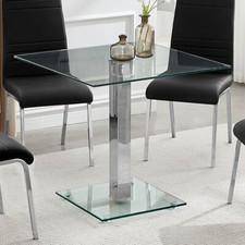 Hartley Clear Glass Top Bistro