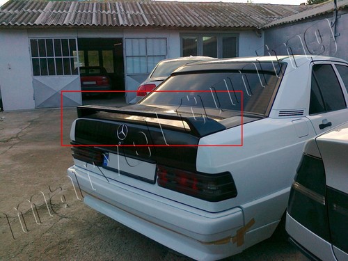Rear boot spoiler - spoiler, mercedes