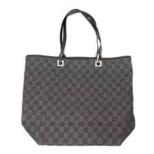 GUCCI Tote Bag GG Canvas Black