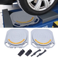 2x Wheel Car Truck Front End Wheel Alignment Turntable Turn Plates Tool Kit
