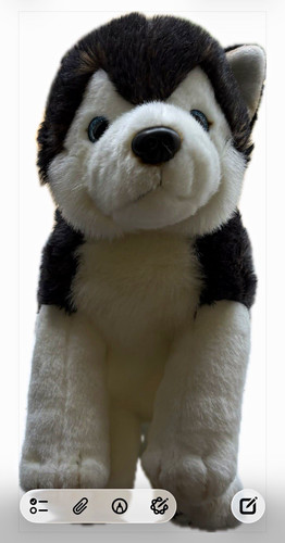 Two keel toys - keel, husky