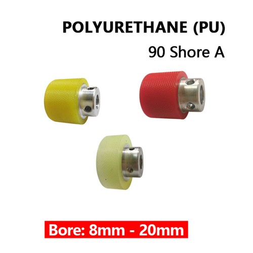 Knurled polyurethane roller - polyurethane,